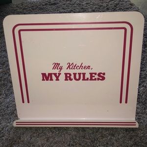 Cake boss metal foldable cookbook holder